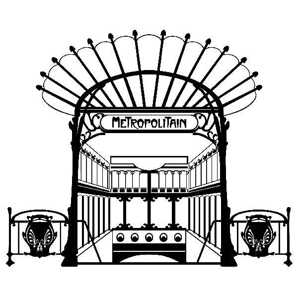 Adesivi Murali: Ingresso Stazione Metropolitana Parigi