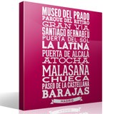 Adesivi Murali: Tipografica delle strade di Madrid 7