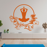 Adesivi Murali: Esercizio di yoga di meditazione 2