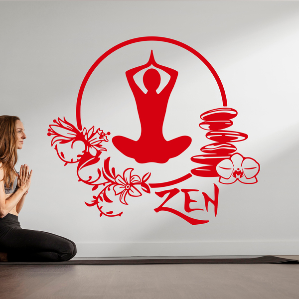 Adesivi Murali: Esercizio di yoga di meditazione