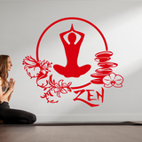 Adesivi Murali: Esercizio di yoga di meditazione 3