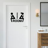 Adesivi Murali: Icone di WC pensare 2