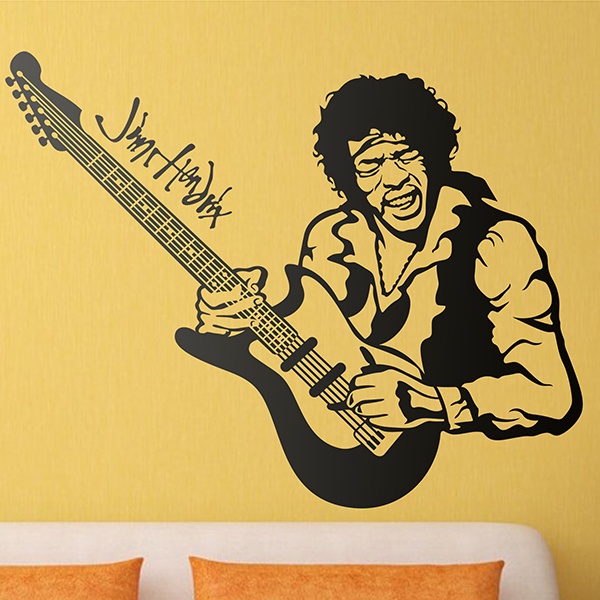 Adesivi Murali: Jimi Hendrix in concerto