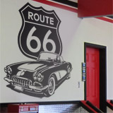 Adesivi Murali: Corvette Route 66 2