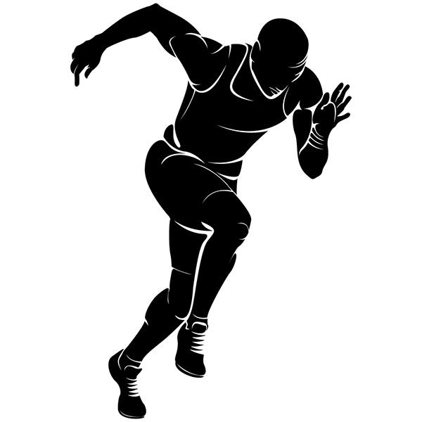 Adesivi Murali: Atleta de velocità 