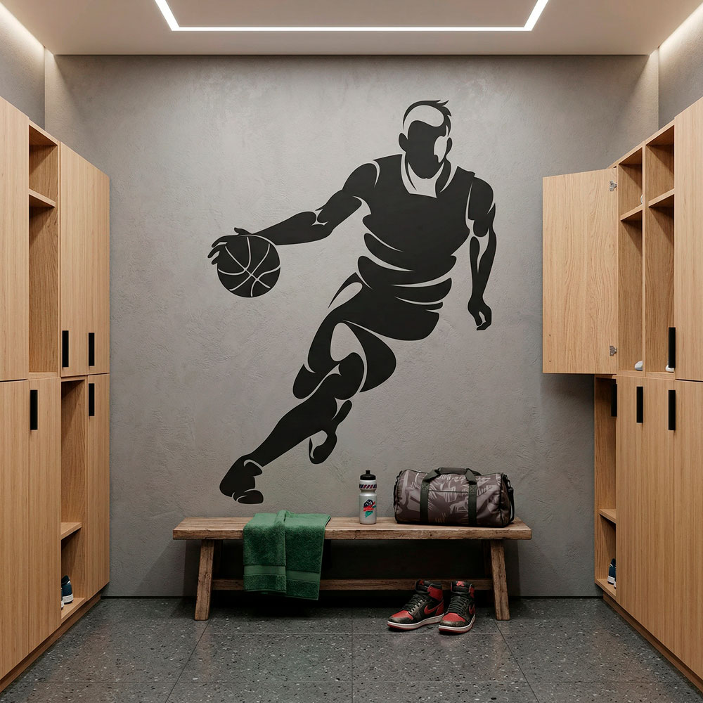 Giocatore di basket dribbling 11