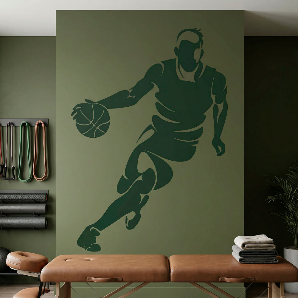 Giocatore di basket dribbling 14