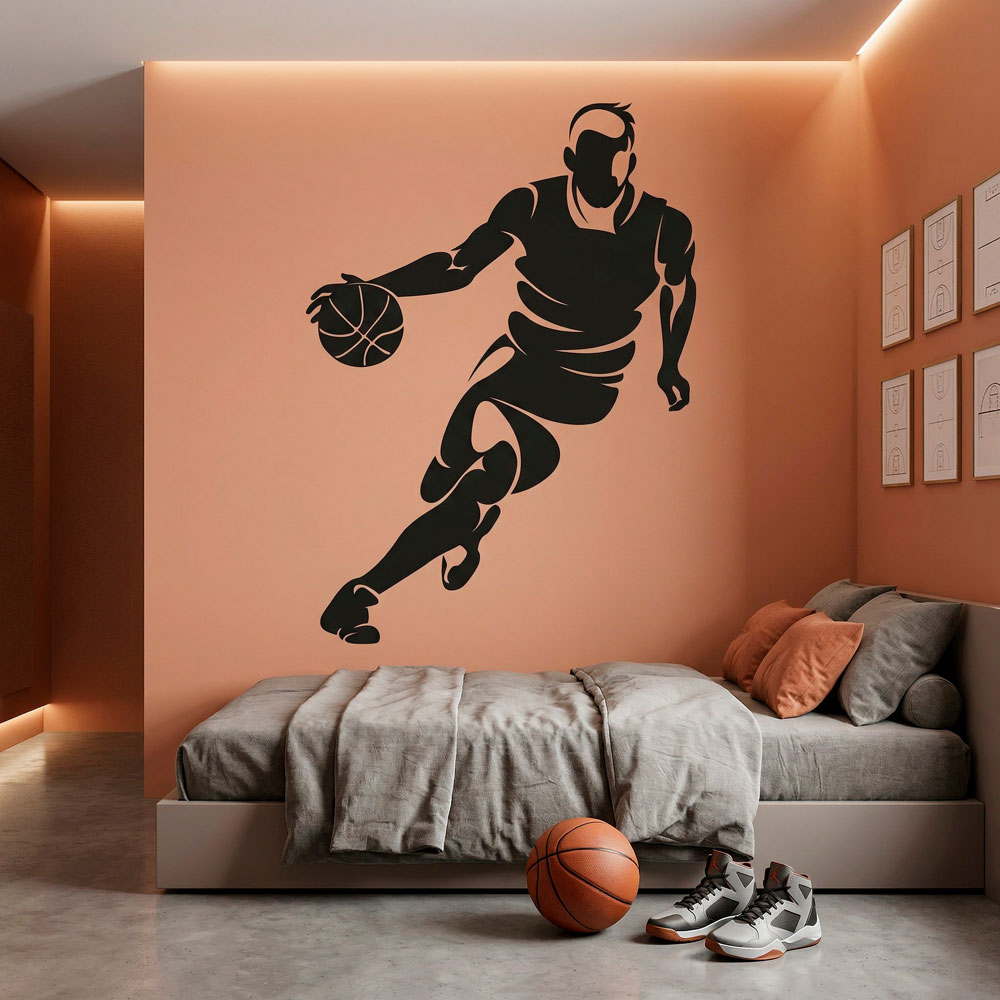 Giocatore di basket dribbling 15
