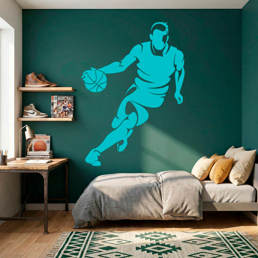 Giocatore di basket dribbling 16