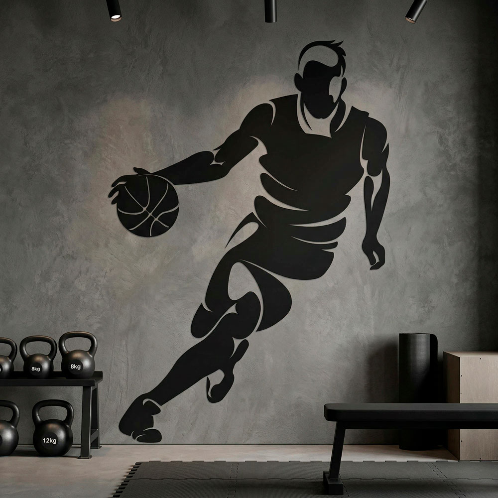 Giocatore di basket dribbling 8