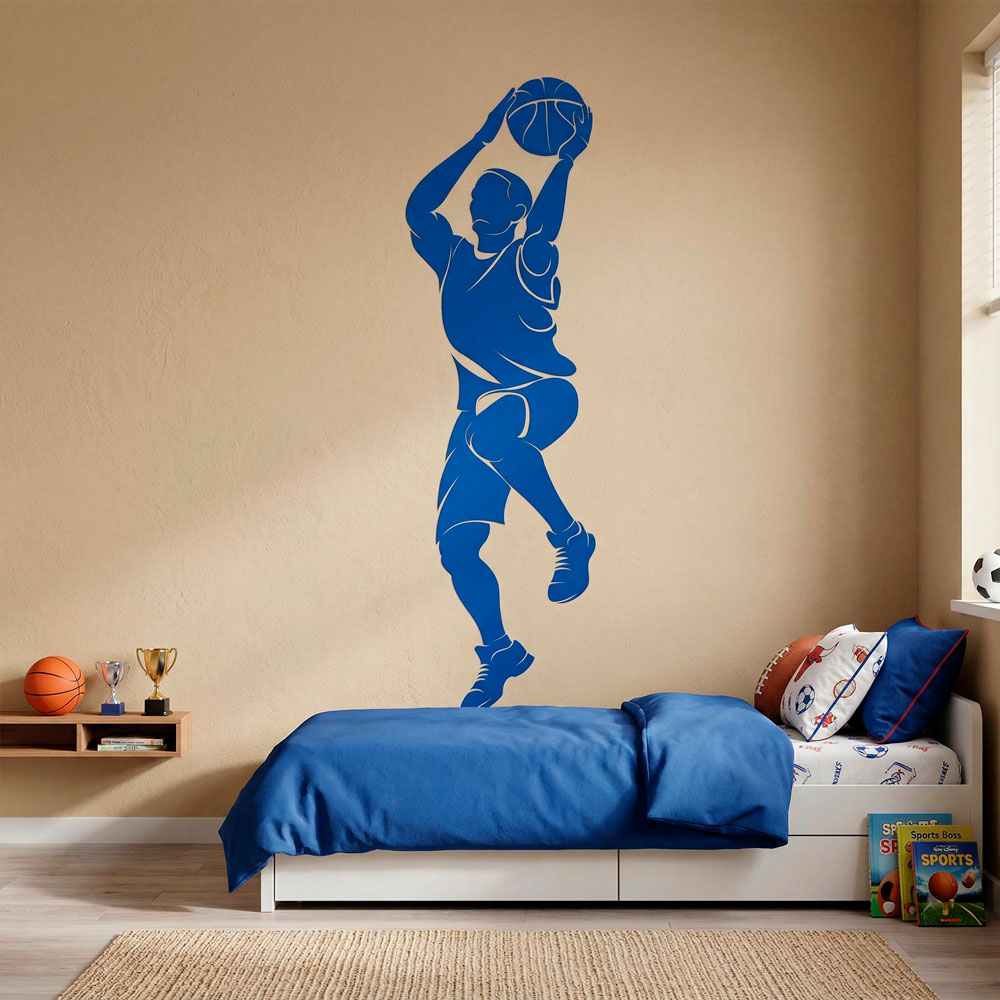 Giocatore di basket tiro 3
