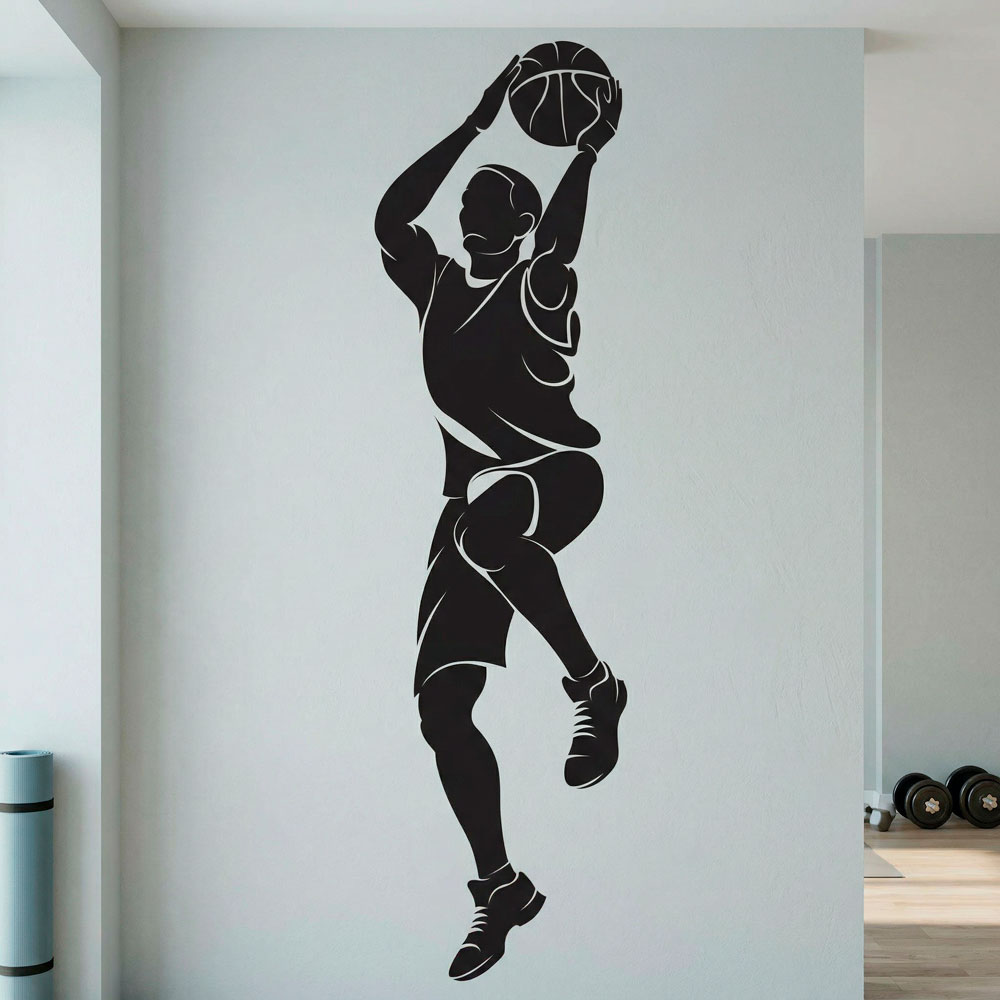 Giocatore di basket tiro 10