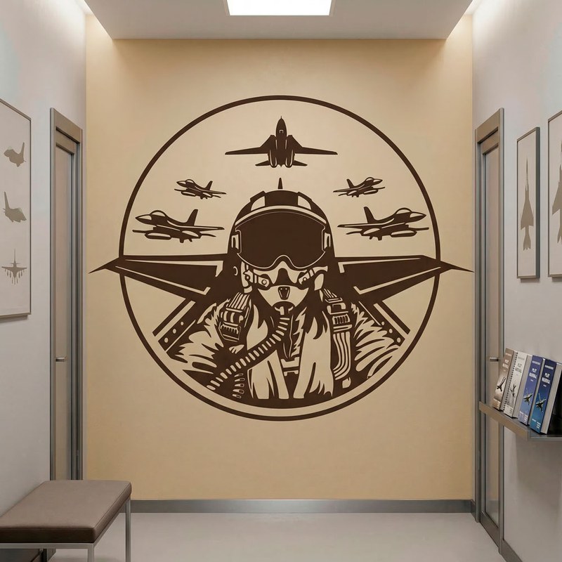 Pilota di caccia con aerei da combattimento 9