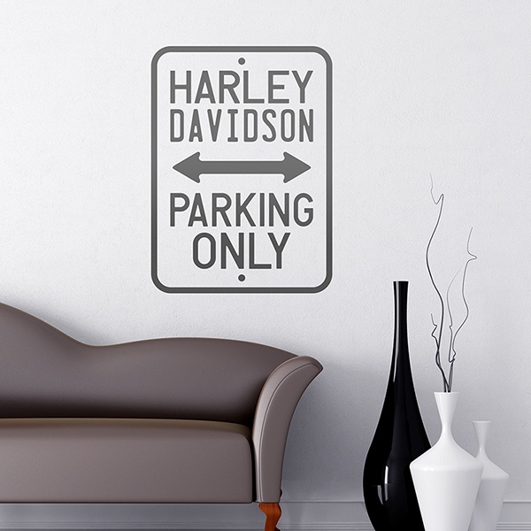 Adesivi Murali: Solo parcheggio Harley