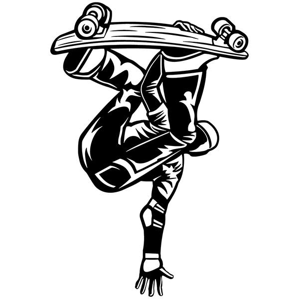 Adesivi Murali: Skater con trick freestyle