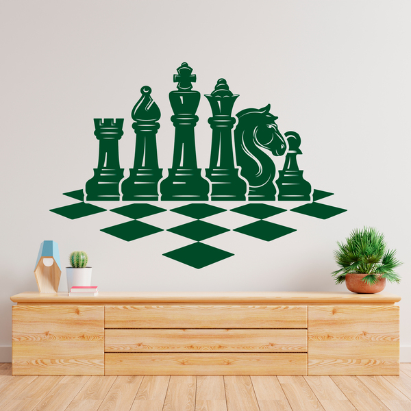 Adesivi Murali: Scheda di scacchi 0