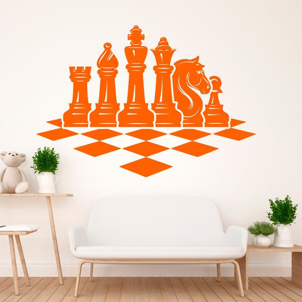 Adesivi Murali: Scheda di scacchi