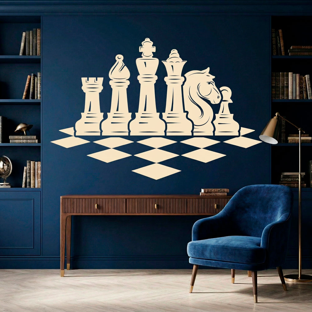 Adesivi Murali: Scheda di scacchi