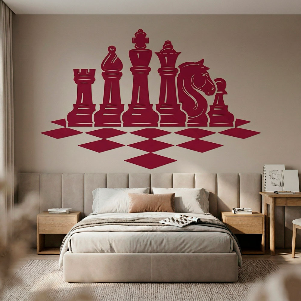 Adesivi Murali: Scheda di scacchi