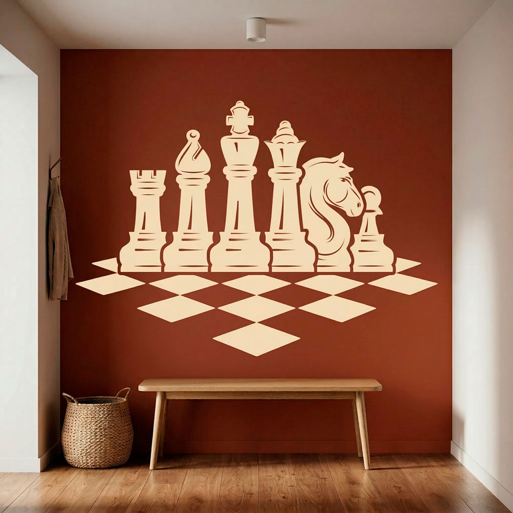 Adesivi Murali: Scheda di scacchi