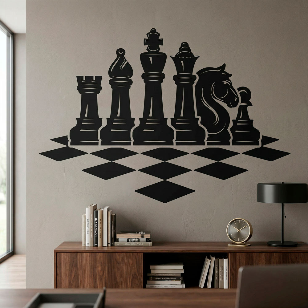 Adesivi Murali: Scheda di scacchi