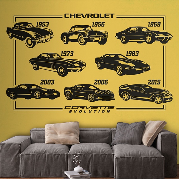 Adesivi Murali: Evoluzione Chevrolet Corvette