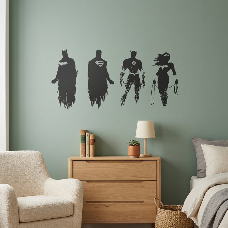 Adesivi Murali: La Justice League