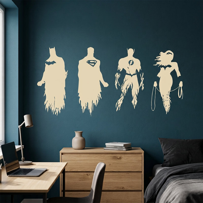 Adesivi Murali: La Justice League