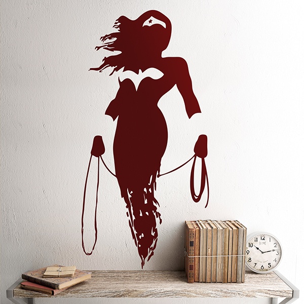 Adesivi Murali: Wonder Woman silhouette