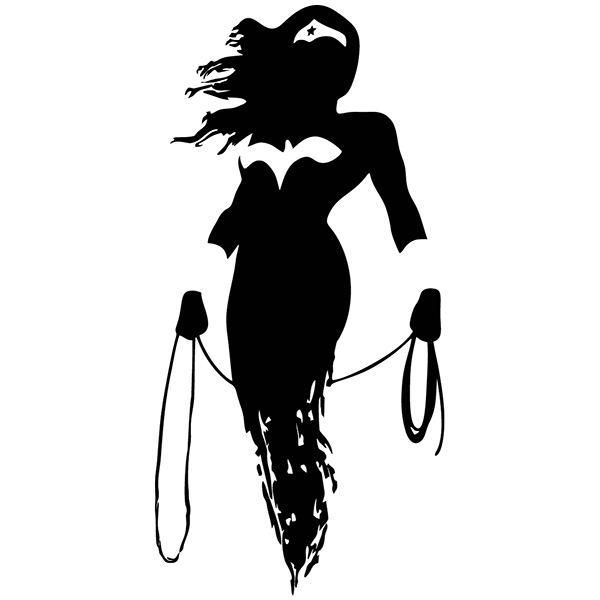Adesivi Murali: Wonder Woman silhouette