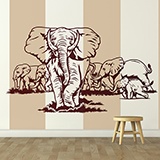 Adesivi Murali: Set di elefanti 2