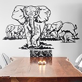 Adesivi Murali: Set di elefanti 3