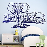 Adesivi Murali: Set di elefanti 4