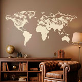 Adesivi Murali: Mappa Mundi rilievo di montagne 5