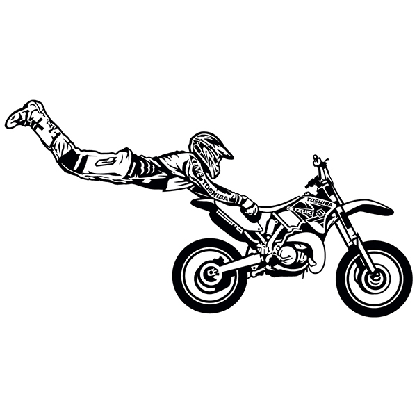 Adesivi Murali: Superman jump motocross