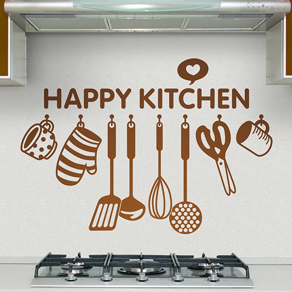 Adesivi Murali: La cucina felice - Inglese