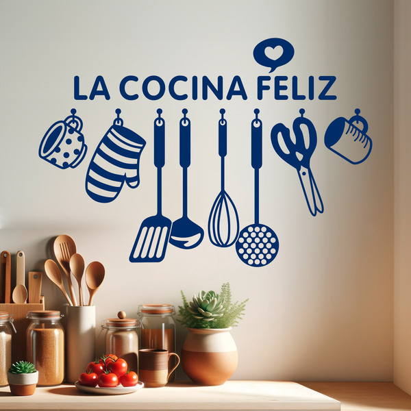 Adesivi Murali: La cucina felice - Spagnolo