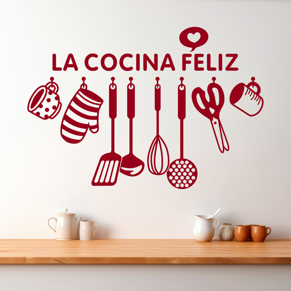 Adesivi Murali: La cucina felice - Spagnolo