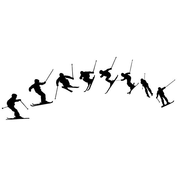 Adesivi Murali: Ski Evolution 180º