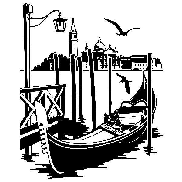 Adesivi Murali: Gondola a Venezia