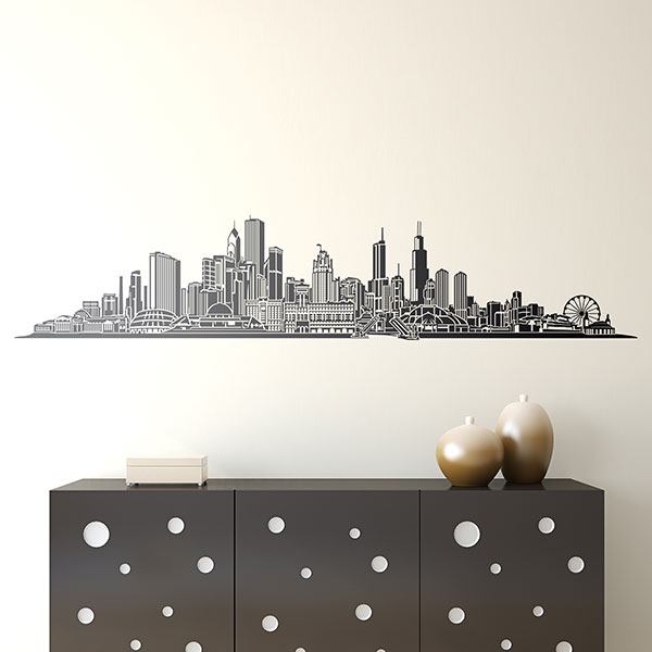 Adesivi Murali: Chicago skyline