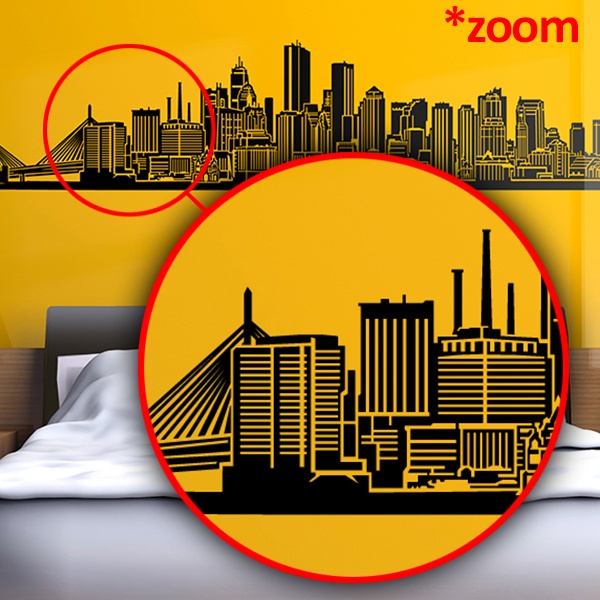 Adesivi Murali: Boston Skyline
