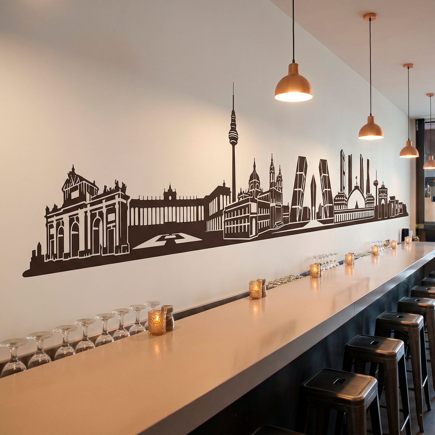 Adesivi Murali: Madrid Skyline 2018