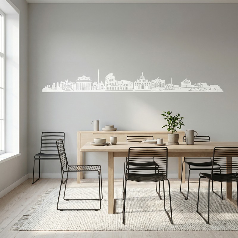 Adesivi Murali: Roma Skyline 2018
