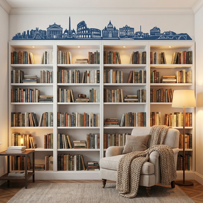 Adesivi Murali: Roma Skyline 2018