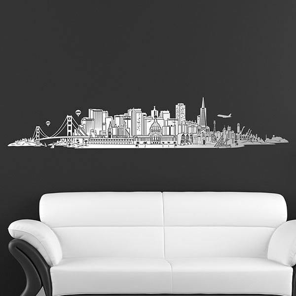 Adesivi Murali: San Francisco Skyline 0
