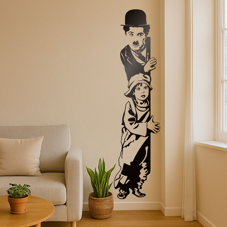 Adesivi Murali: Chaplin The Kid