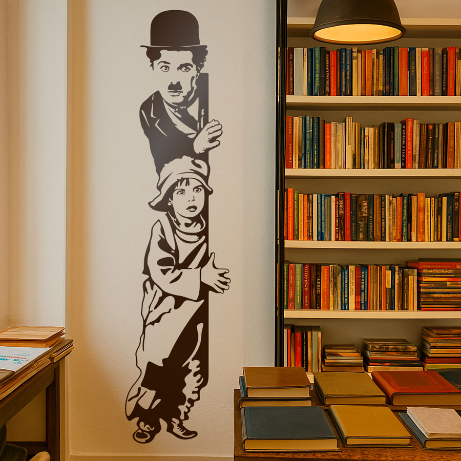 Adesivi Murali: Chaplin The Kid