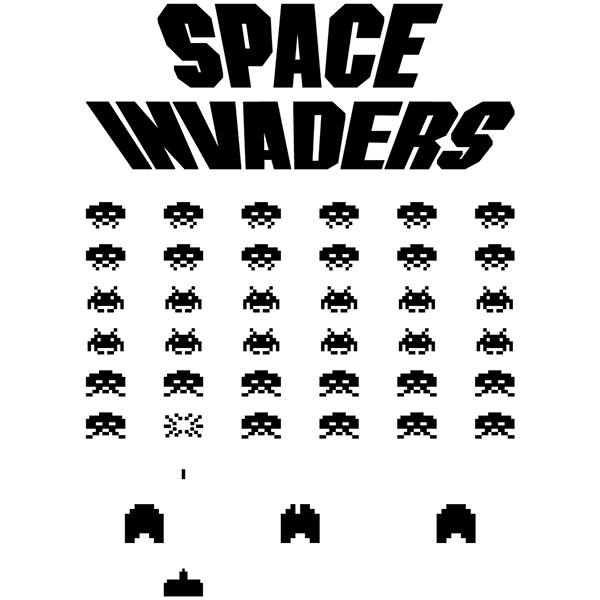 Adesivi Murali: Space Invaders Game