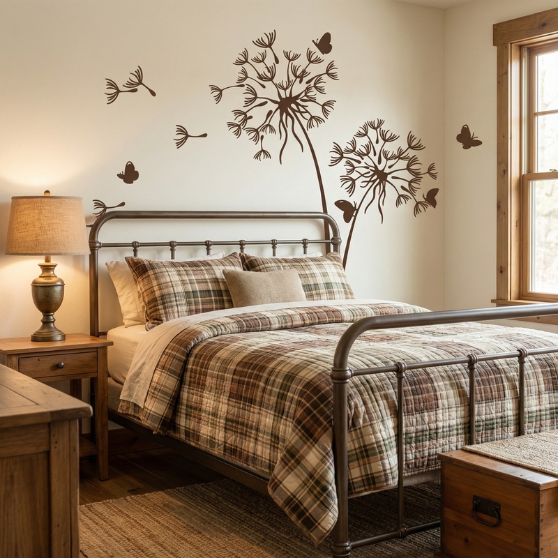 Adesivi Murali: Dente di leone nel vento